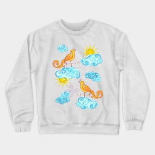 Fairytale Weather Forecast Print Crewneck Sweatshirt